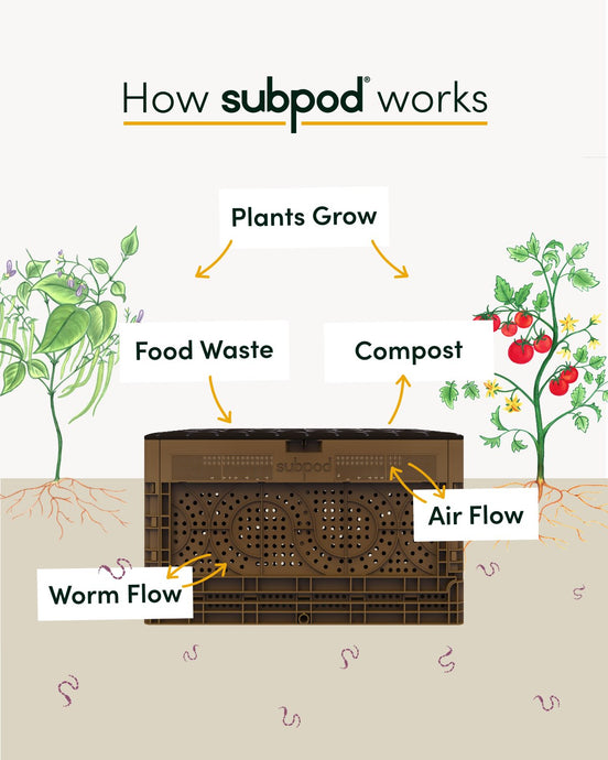 How does Subpod differ from other worm composting systems?