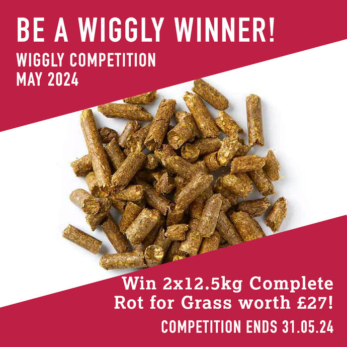 WIN WITH WIGGLY MAY 2024  – 2x12.5kg of Complete Rot for Grass worth £27!