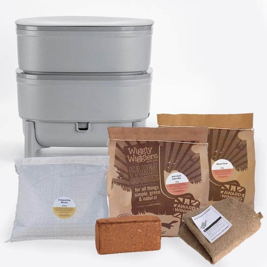 Plastia Worm Farm Gray / Unit + Complete Starter Pack