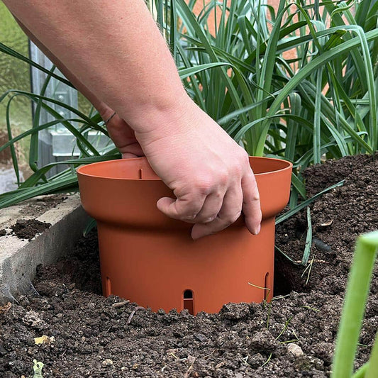 In-Ground Worm Farm from Plastia and Wiggly Wigglers - Terracotta