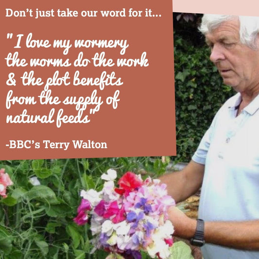 Composting LBF Urbalive Worm Composter Wormery From Wiggly Wigglers - 20 Litre Stone | Unit + Starter Pack