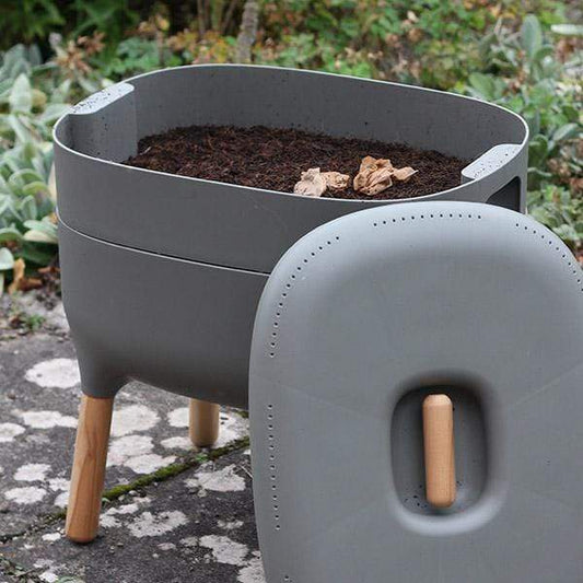 Composting LBF Urbalive Worm Composter Wormery From Wiggly Wigglers - 20 Litre Stone | Unit + Starter Pack