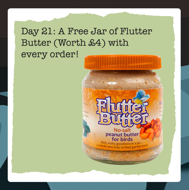 Wiggly Advent Calendar Day 21: Free Jar of Flutter Butter with Every Order Today!