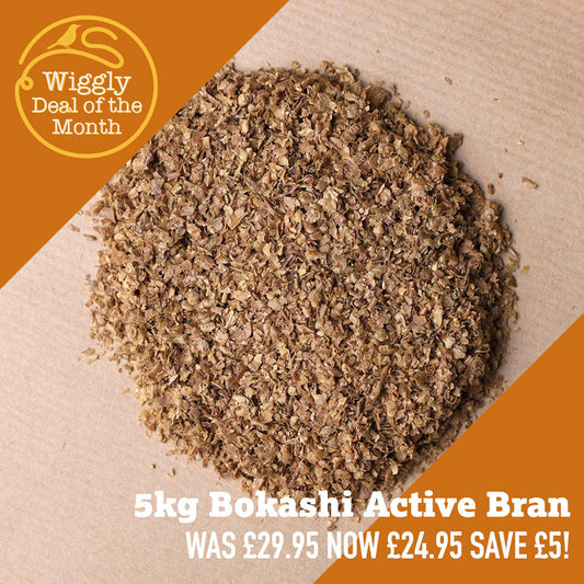 Our Deal of the Month AUGUST 2026 - 5kg Live Bokashi bran SAVE £5 was £29.95 - now £24.95!