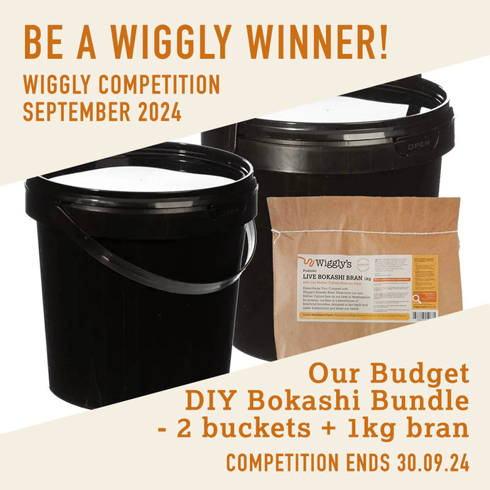 WIN WITH WIGGLY SEPTEMBER 2024 – Our Budget DIY Bokashi Bundle - two buckets and 1kg bran worth £24.95
