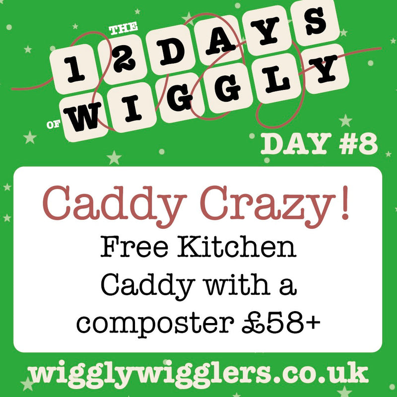 Free caddy with any wormery or Bokashi kit over £58 until midnight tonight!