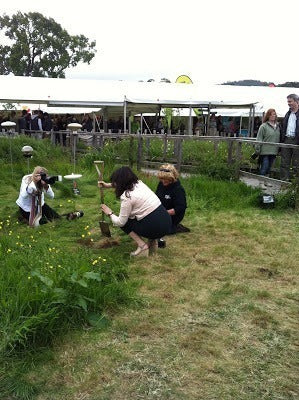 Nigella on the Wiggly Garden at Hay Festival.