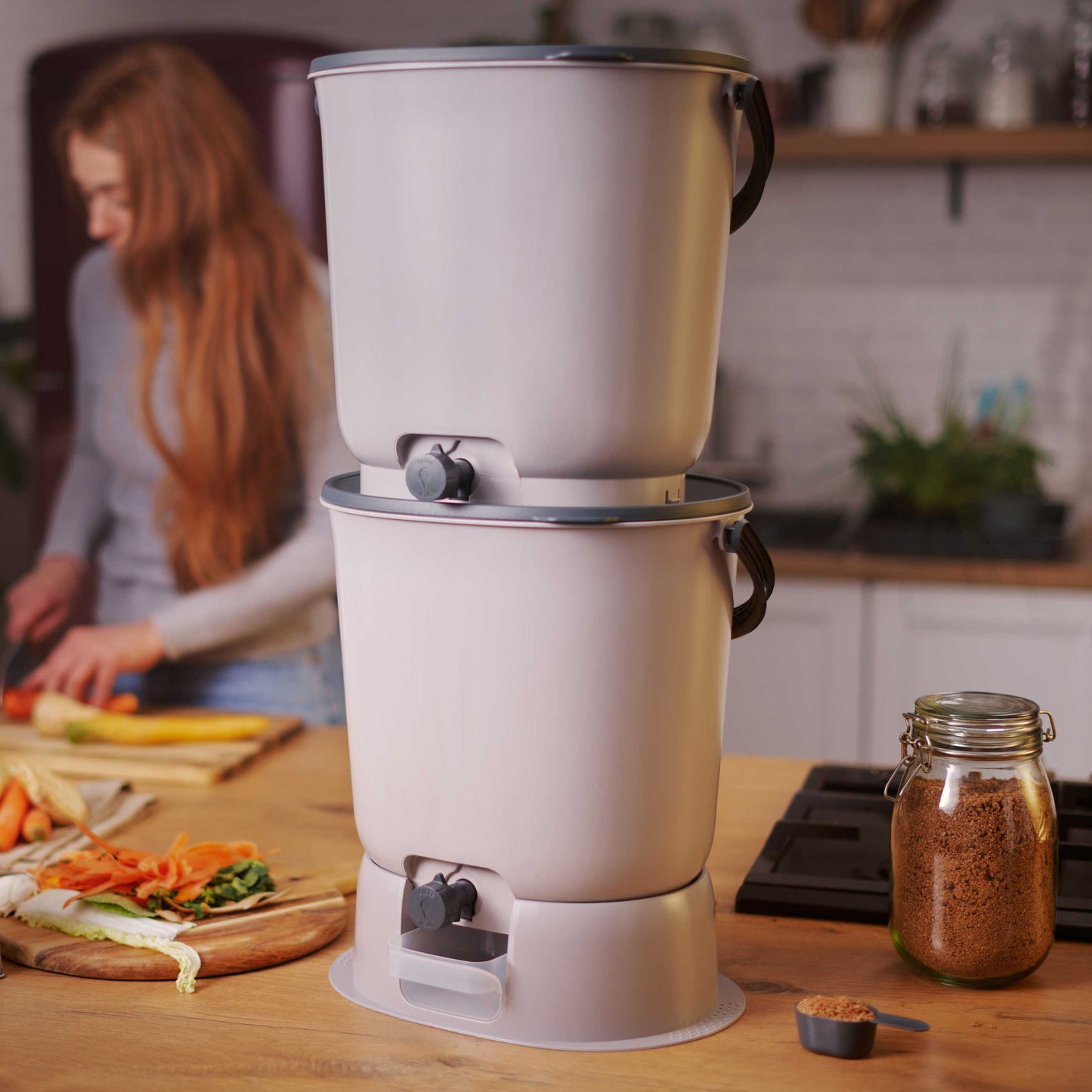 Bokashi Organko Essential Compost Kitchen Waste Value Pack - Grey - For Business