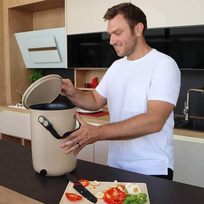 Wiggly Organko 2 Bokashi Compost Kitchen Waste Bucket  - Cappuccino