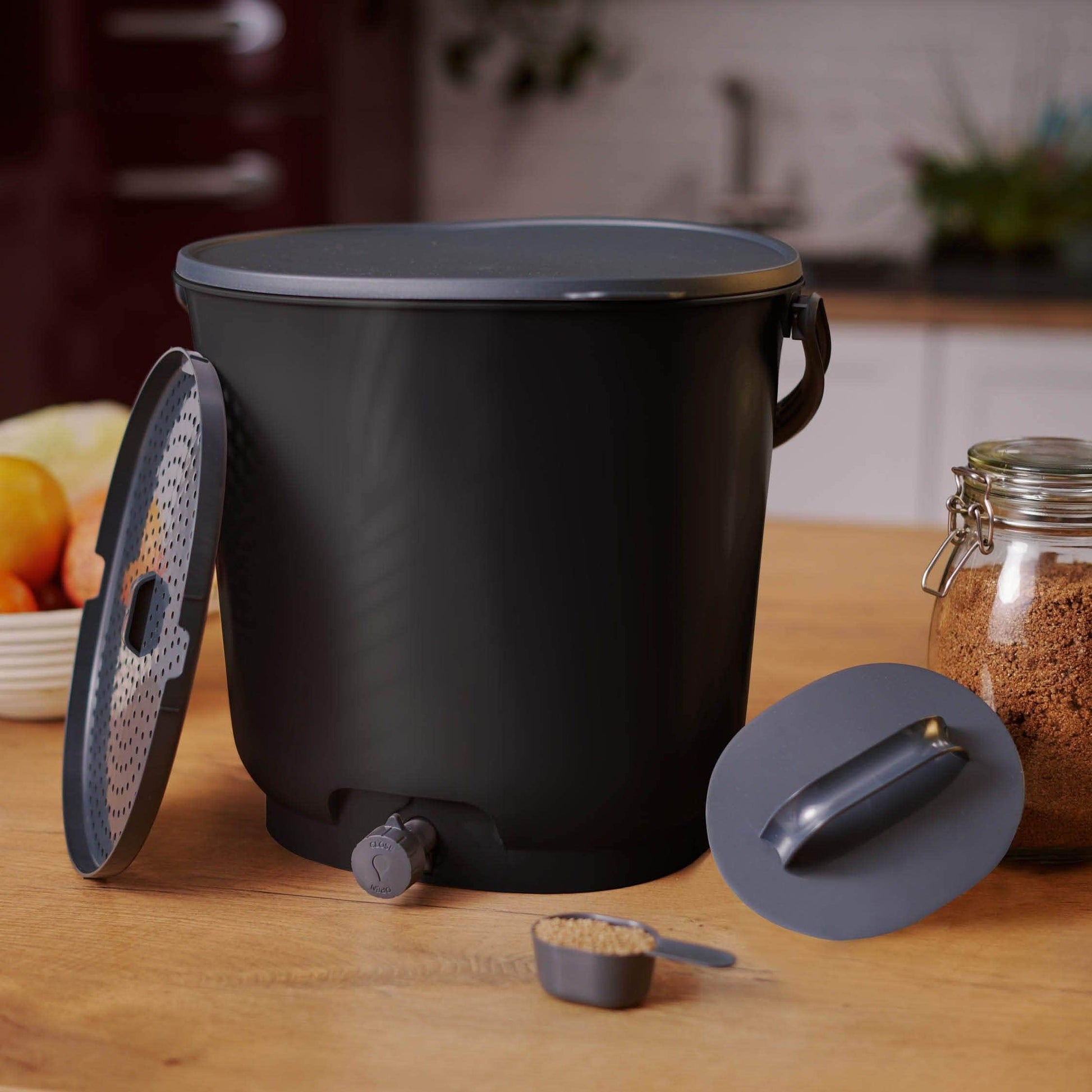 Bokashi Organko Essential Compost Kitchen Waste Value Pack - Black - For Business