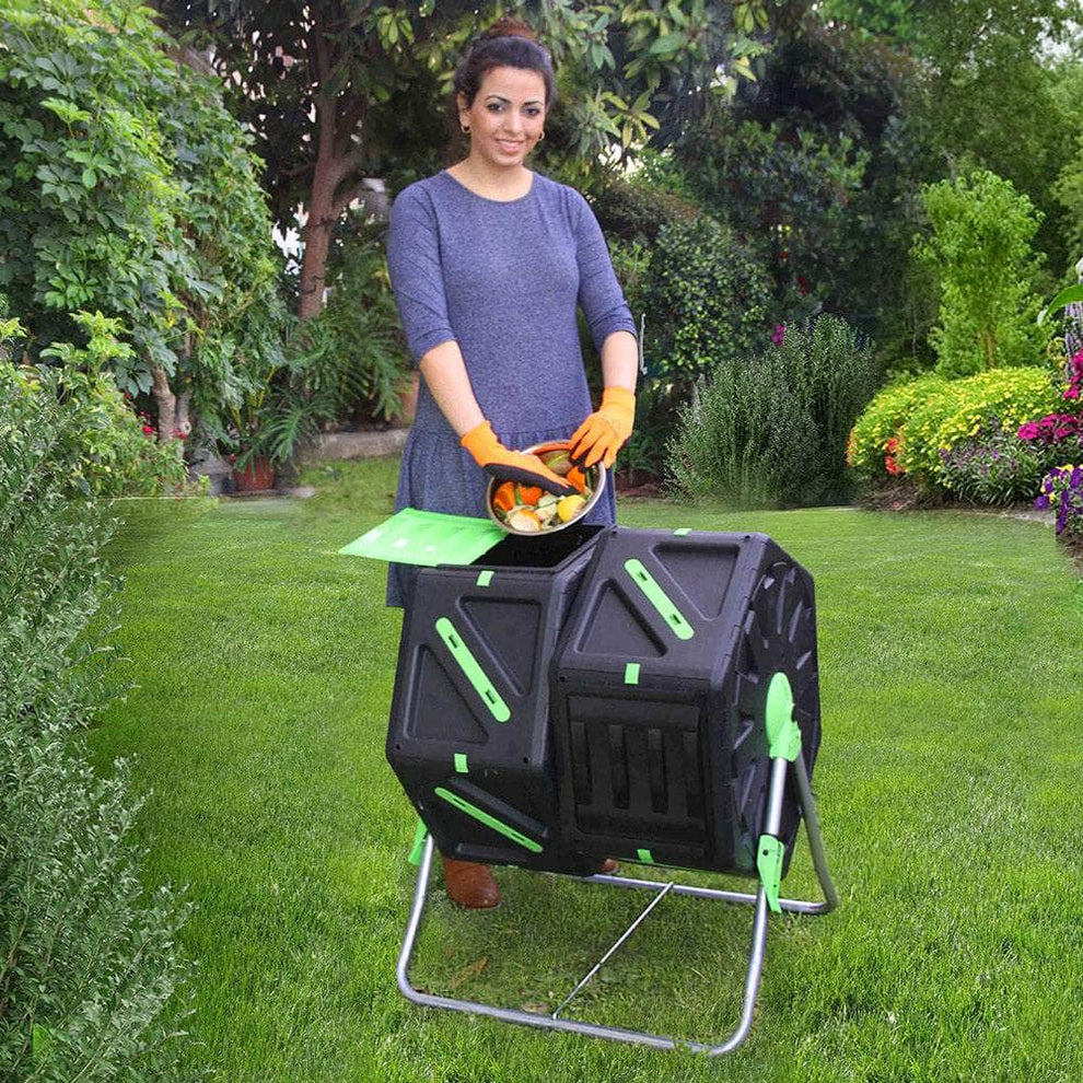 DUO 70 Litre Tumbling Composter – Fast, Easy Composting Without the Ha ...