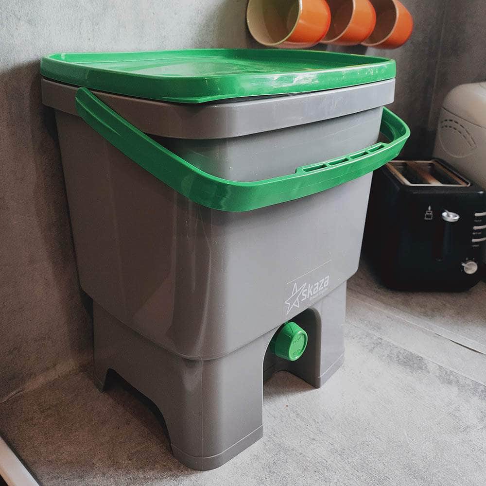 Organico Bokashi Compost Kitchen Waste Value Pack - Grey/Green