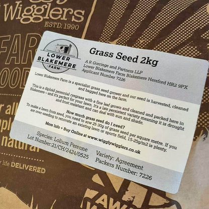 Click & Collect Grass Seed - Homegrown On Our farm 2kg