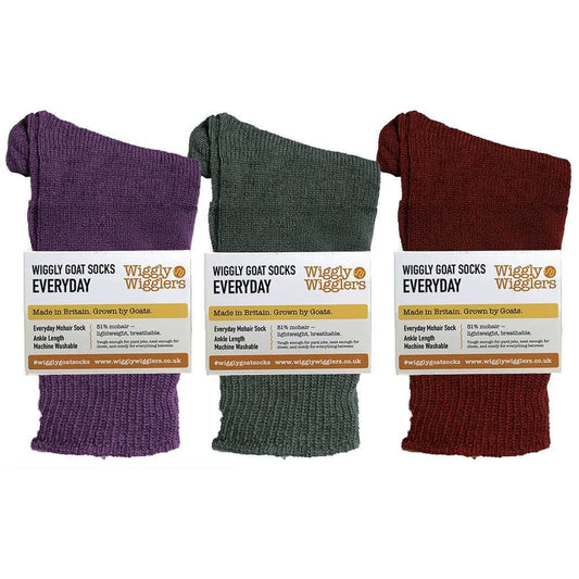 Wiggly Goats Socks - EVERYDAY Classic Tones Gift Pack