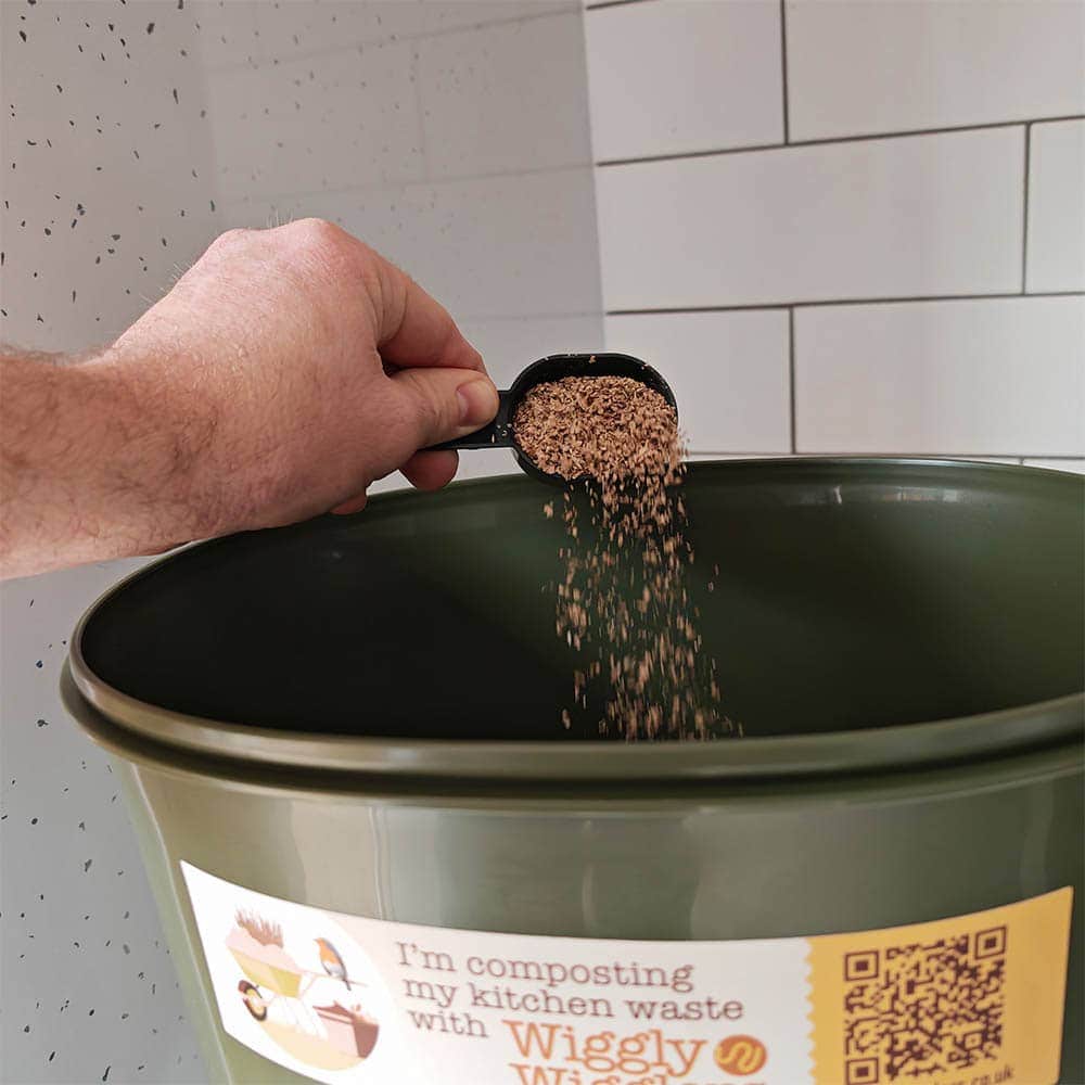 Wiggly Bokashi Organko Essential Compost Kitchen Waste Bucket - Olive
