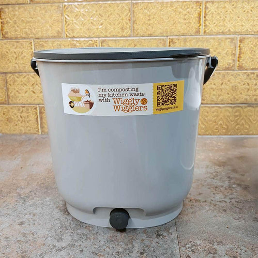 Wiggly Bokashi Organko Essential Compost Kitchen Waste Bucket - Grey