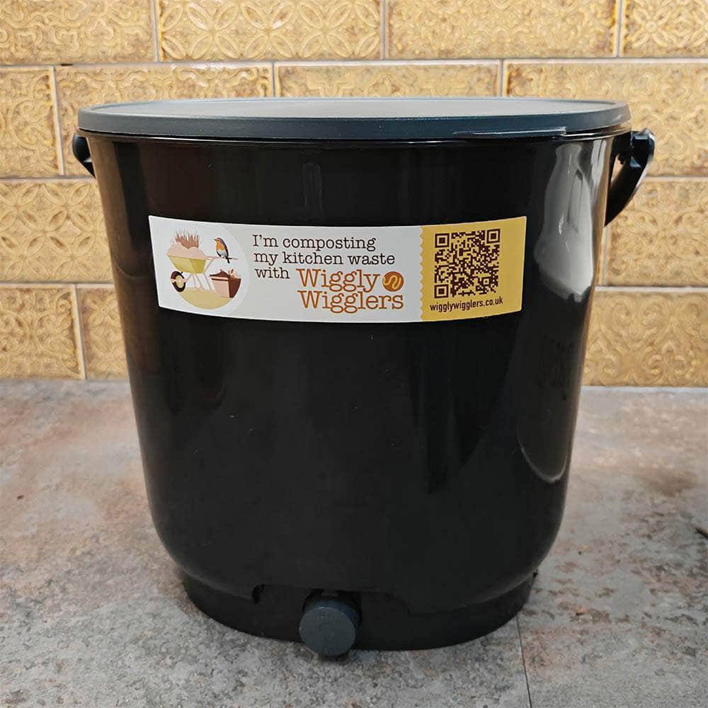 Bokashi Organko Essential Compost Kitchen Waste Bucket - Black