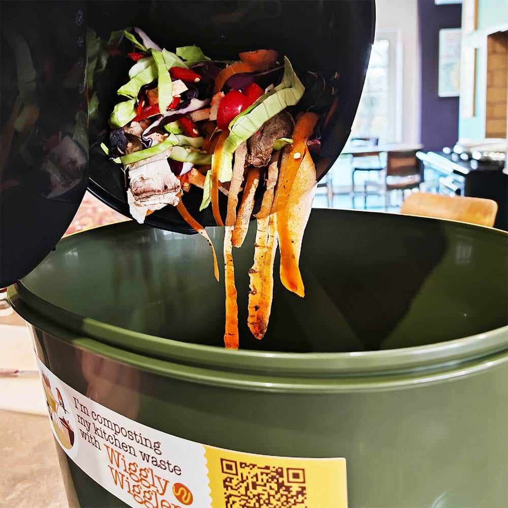 Wiggly Bokashi Organko Essential Compost Kitchen Waste Bucket - Olive