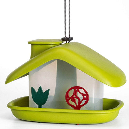 Domek Birdhouse Bird Feeder Green
