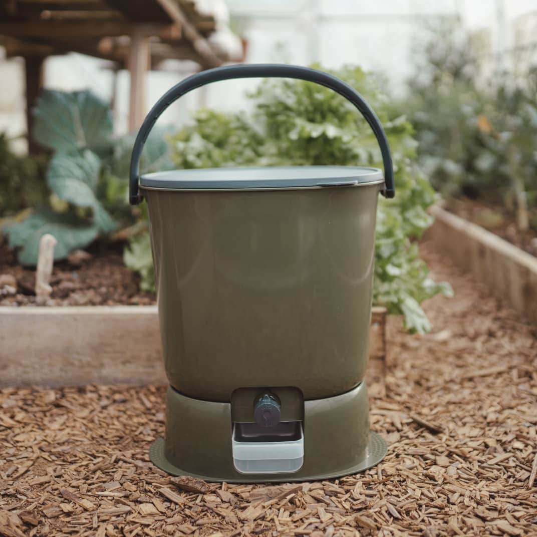 Wiggly Bokashi Organko Essential Compost Kitchen Waste Value Pack - Olive