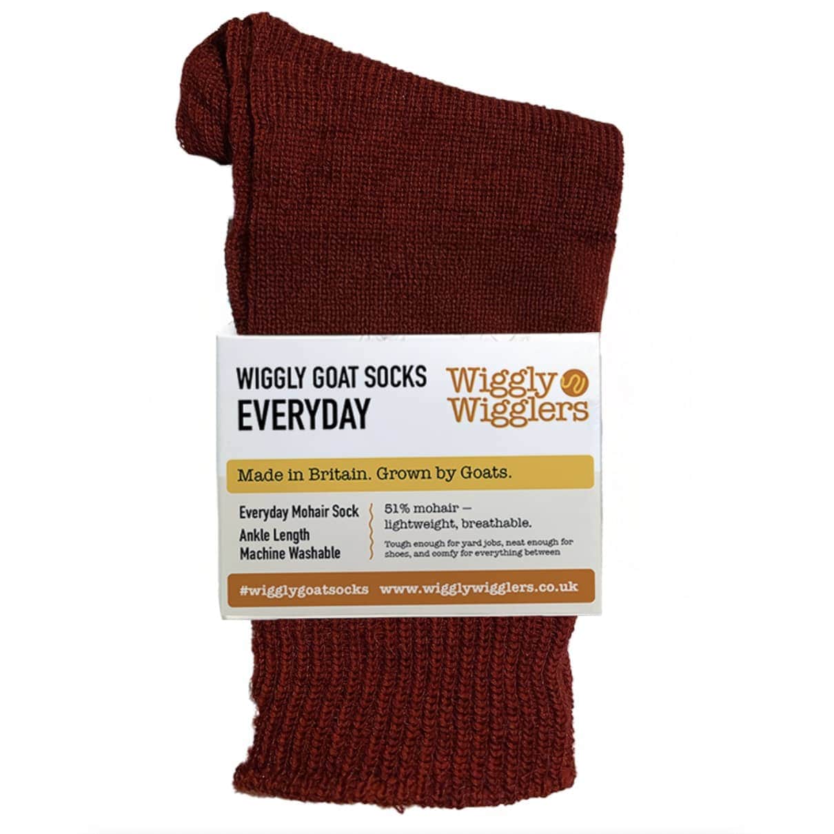 Wiggly Goats Socks - Everyday - Bramble Wine