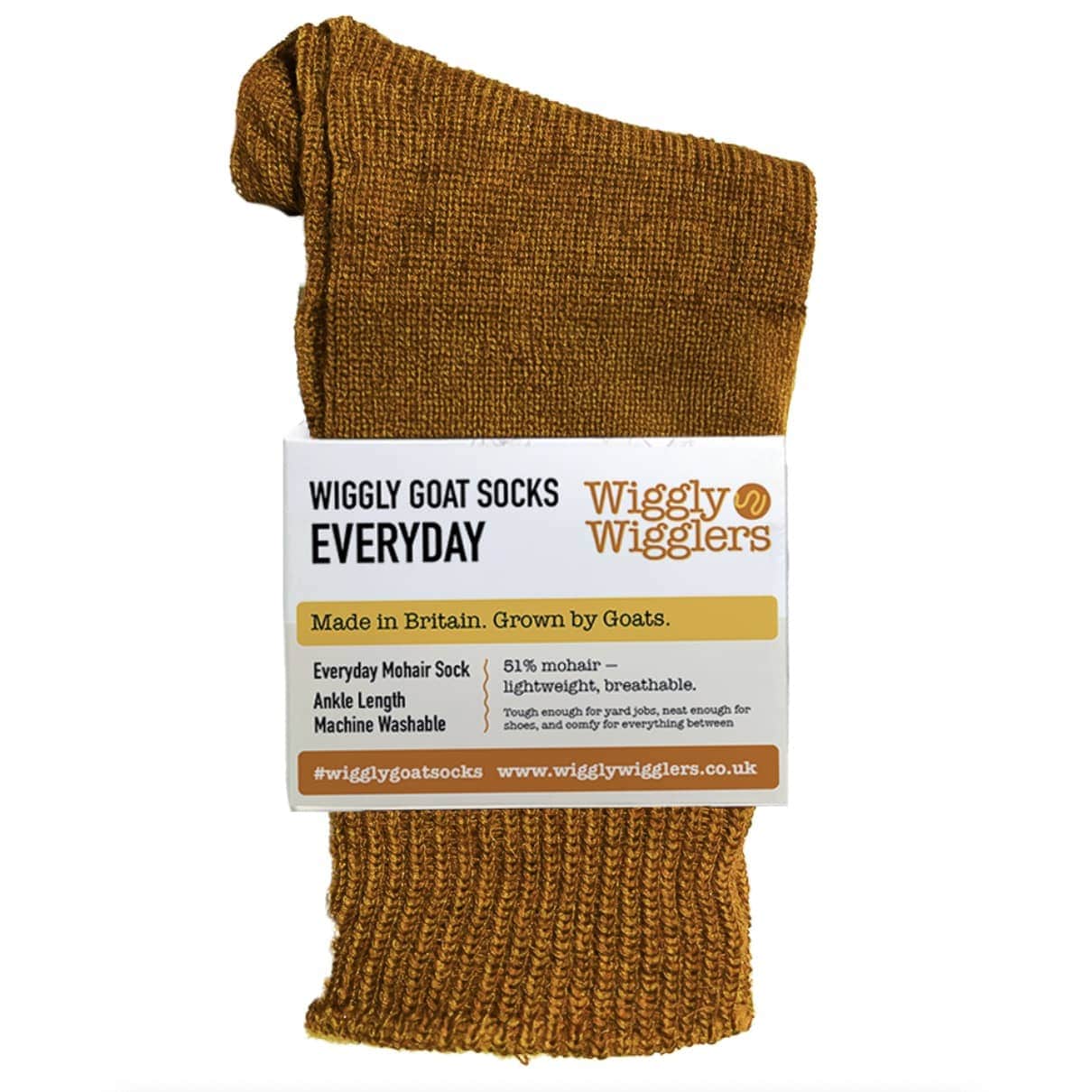 Wiggly Goats Socks - Everyday - Barley Straw