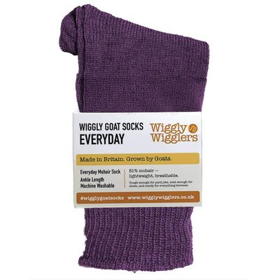 Wiggly Goats Socks - Everyday - Bramble Wine