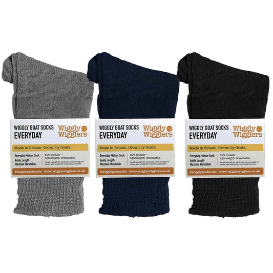 Wiggly Goats Socks - Everyday Neutrals Gift Pack