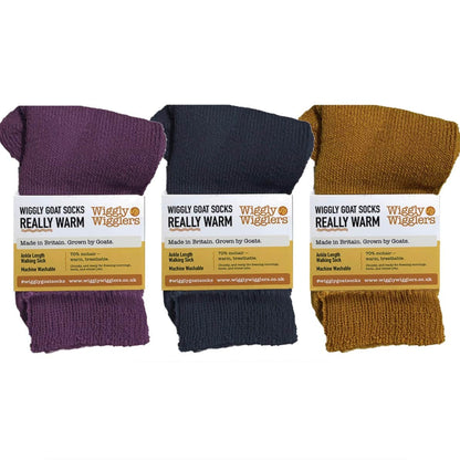 Wiggly Goats Socks - Really Warm Cosy Colours Gift Pack