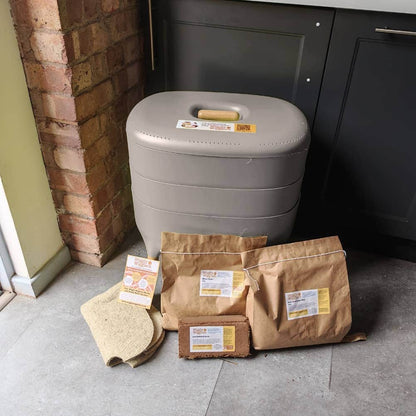 Wiggly Urbalive Worm Composter Wormery - Complete Kit TAUPE *NEW* / Start Later (Includes 500g Voucher)