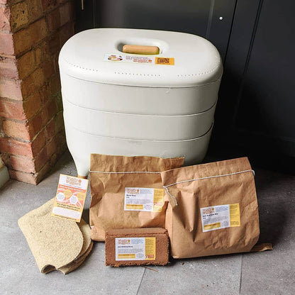 Wiggly Urbalive Worm Composter Wormery - Complete Kit CREAM / Start Later (Includes 500g Voucher)