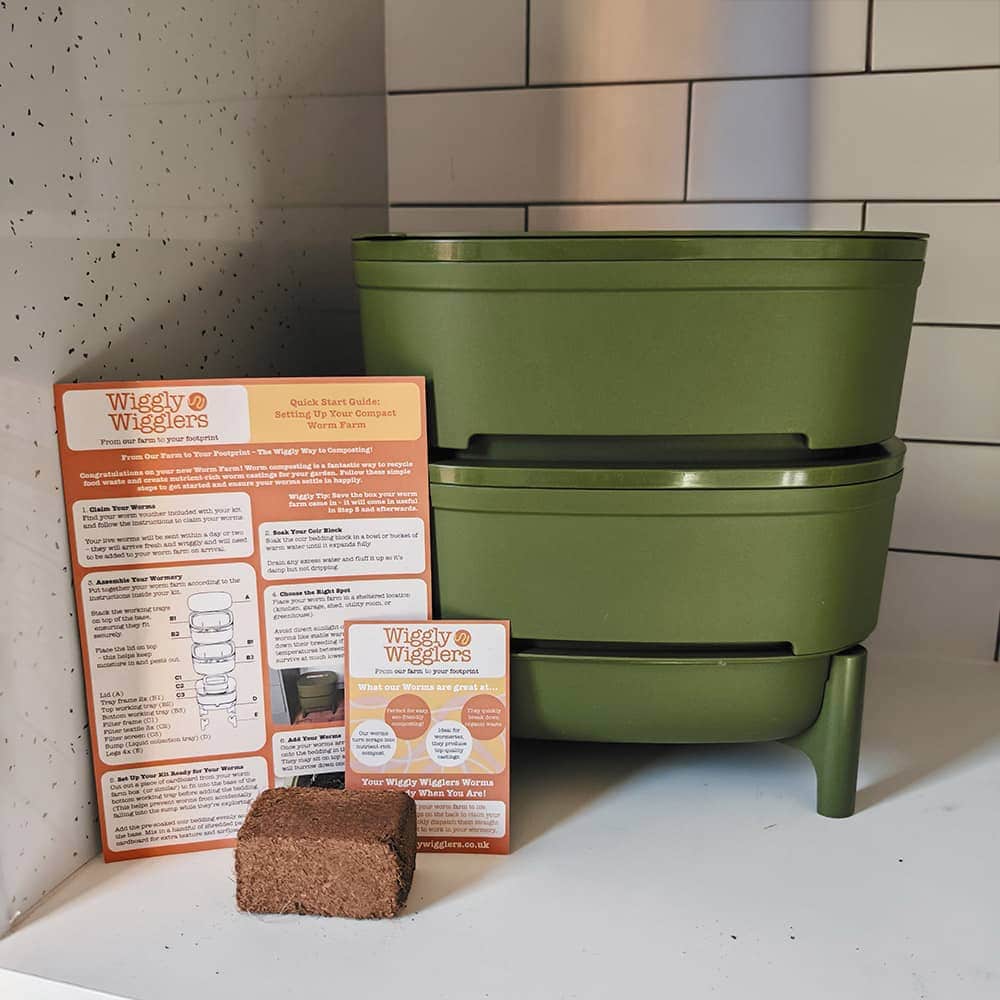 Compact Worm Farm from Wiggly Wigglers - Starter Kit