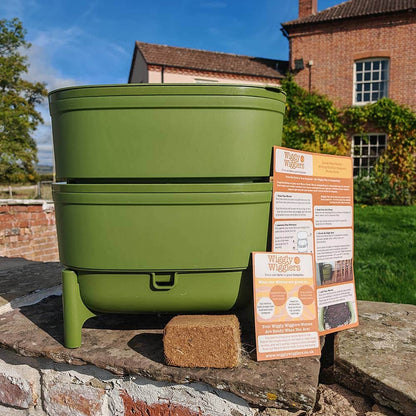 Compact Worm Farm from Wiggly Wigglers - Starter Kit With Worm Voucher / Green