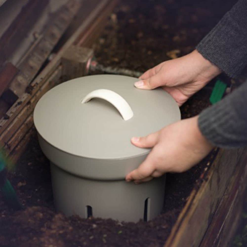 In-Ground Worm Farm from Plastia and Wiggly Wigglers - Taupe