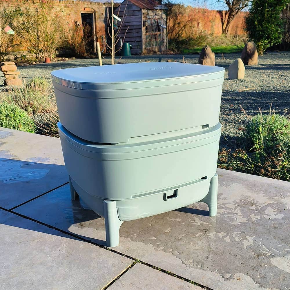 Compact Plastia Worm Farm from Wiggly Wigglers - Unit Only Grey