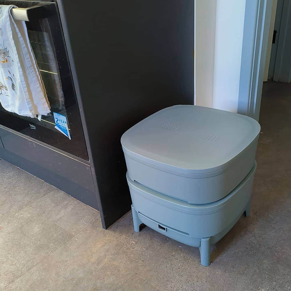 Compact Plastia Worm Farm from Wiggly Wigglers - Grey