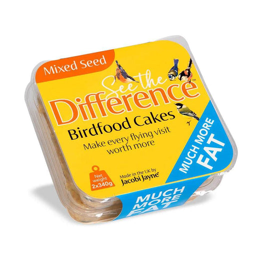 See The Difference Mixed Seeds Suet Cake