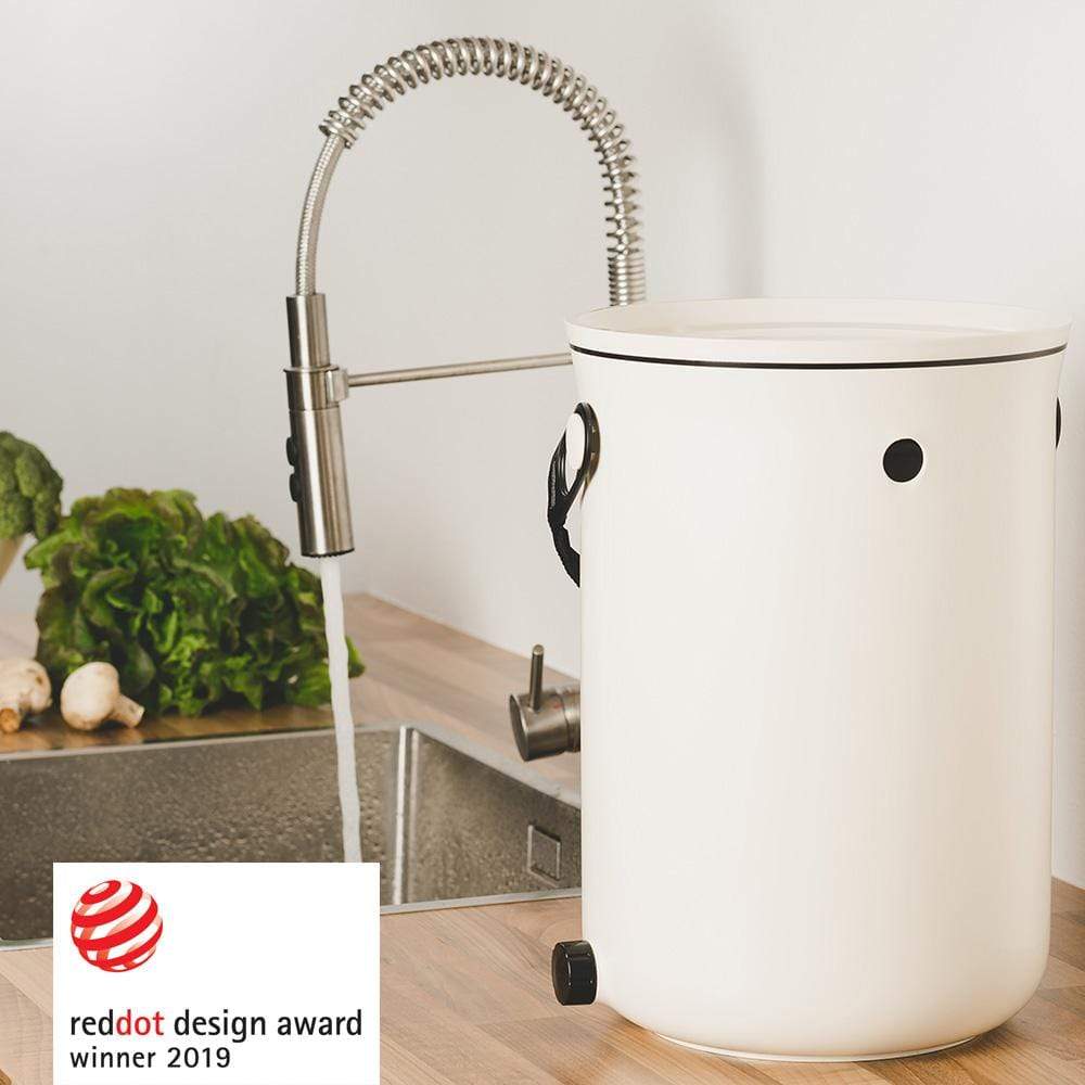 Composting LBF Organko 2.0 Bokashi Compost Kitchen Waste Value Pack - White (2 Bins)