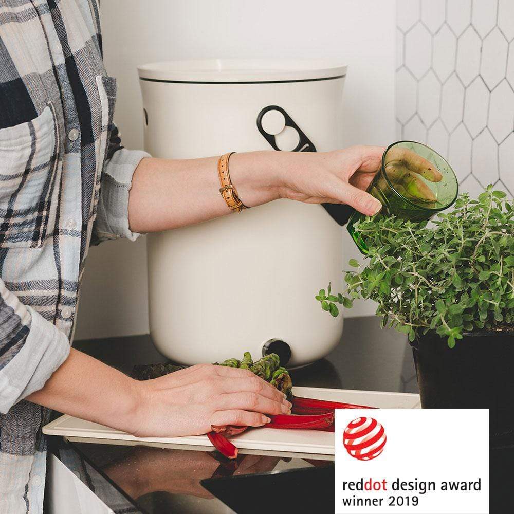 Composting LBF Organko 2.0 Bokashi Compost Kitchen Waste Value Pack - White (2 Bins)