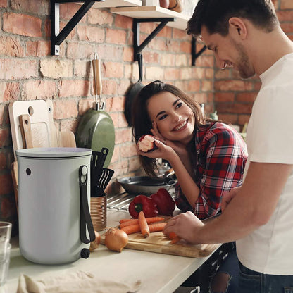 Composting Organko 2 Bokashi Compost Kitchen Waste Bin - White