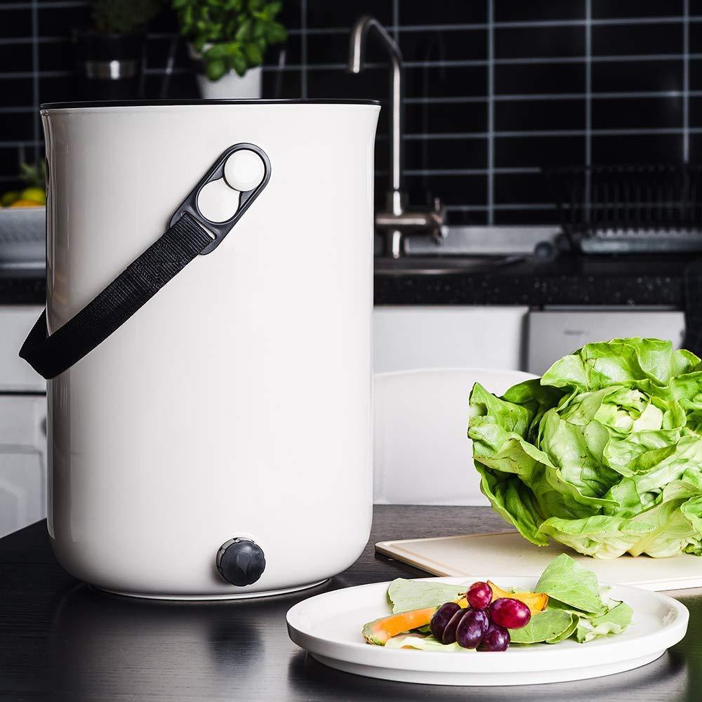 Composting LBF Organko 2.0 Bokashi Compost Kitchen Waste Value Pack - White (2 Bins)