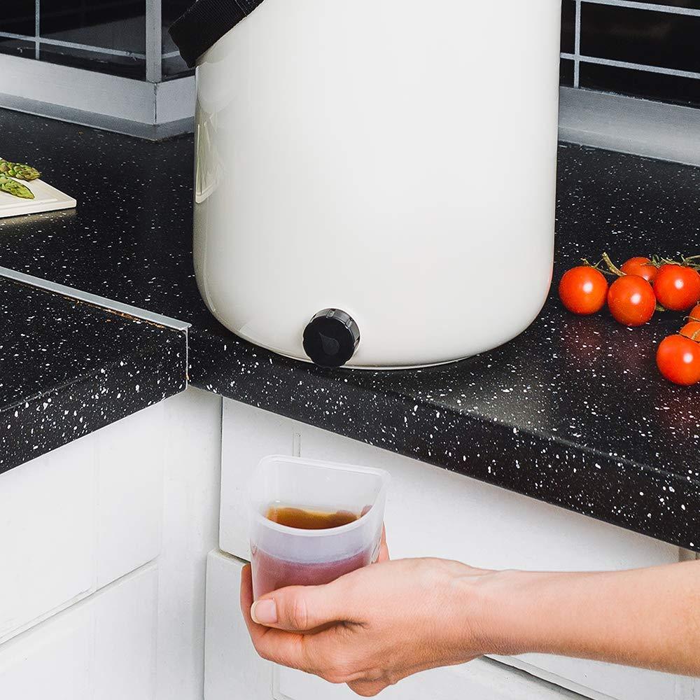 Composting LBF Organko 2.0 Bokashi Compost Kitchen Waste Value Pack - White (2 Bins)