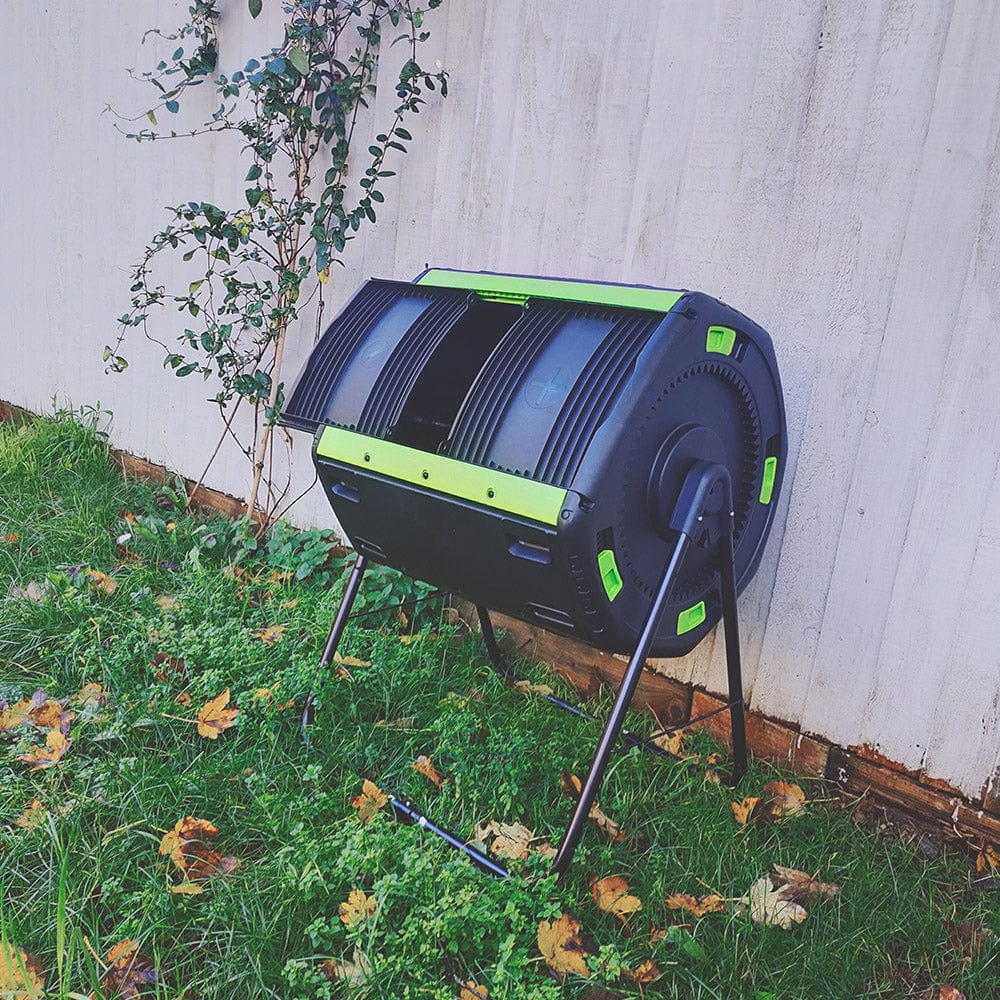 Segawe 18.5 Gallon Compost Tumbler – 360° Rotating Outdoor Composter, Fast & Fertile
