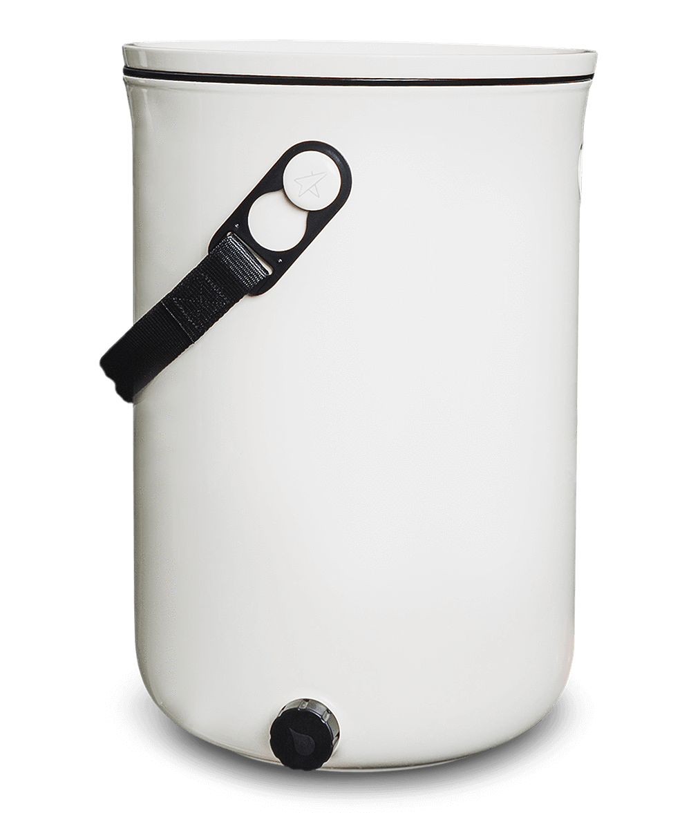 Composting Organko 2 Bokashi Compost Kitchen Waste Bin - White