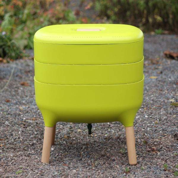 Composting LBF Urbalive Worm Composter Wormery From Wiggly Wigglers - 20 Litre Lime | Unit + Starter Pack