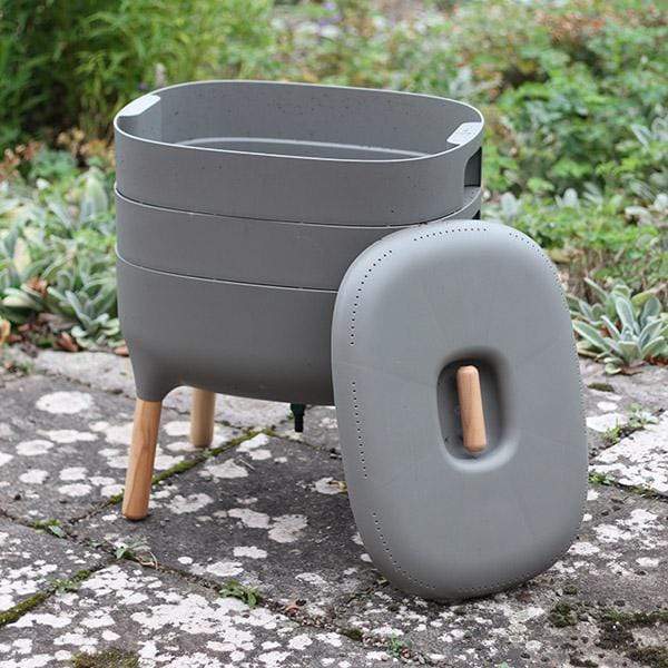 Composting LBF Urbalive Worm Composter Wormery From Wiggly Wigglers - 20 Litre Stone | Unit + Starter Pack