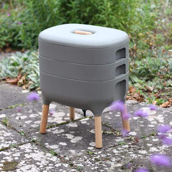 Composting LBF Urbalive Worm Composter Wormery From Wiggly Wigglers - 20 Litre Stone | Unit + Starter Pack