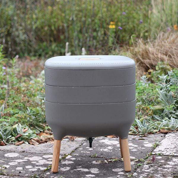 Composting LBF Urbalive Worm Composter Wormery From Wiggly Wigglers - 20 Litre Stone | Unit + Starter Pack
